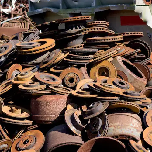Iron scrap metal for recycling
